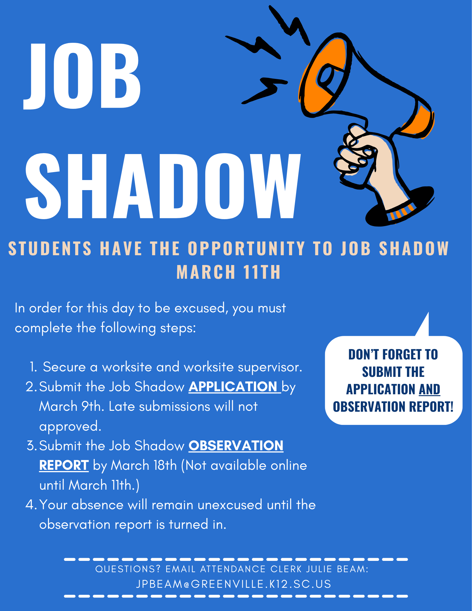 Job Shadow graphic